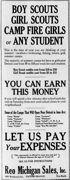 Camp Wathana - May 27 1928 Article (newer photo)